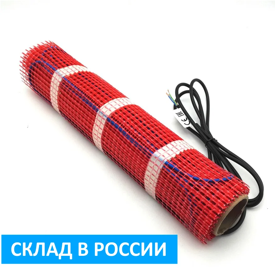 Нагревательный мат двухжильный теплый пол 0.5 - 15 кв.м. под керамическую плитку