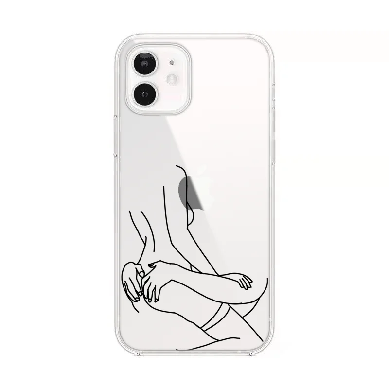 Мягкий силиконовый чехол из ТПУ для iPhone 12 13 Mini 11 Pro X XS MAX 6 7 8 Plus SE XR - купить по