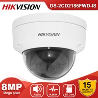hikvision 4k 8mp ds 2cd2185fwd is poe dome security ip outdoor camera micaudio alarm sd card slot cctv video surveillance cam