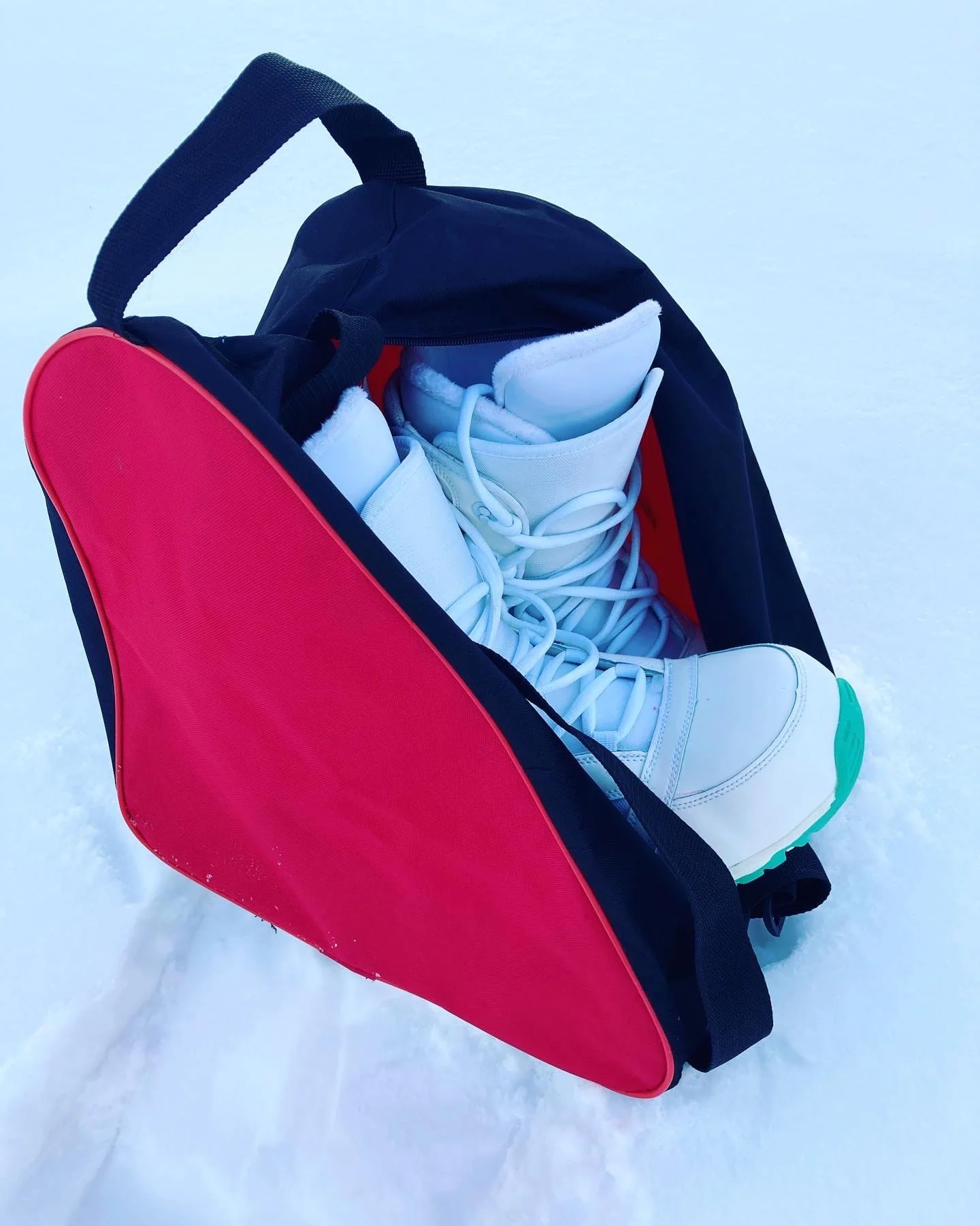 Чехол для горнолыжной обуви или сноуборда черно-красный |