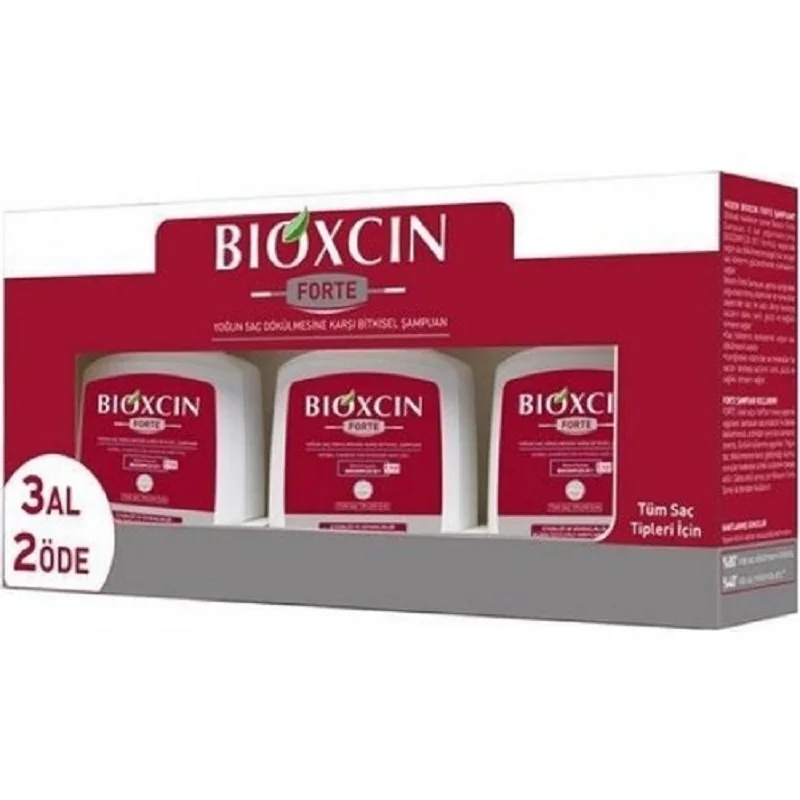 

3 Buy 2 Pay Bioxcin Forte Shampoo 300 ml Herbal Shampoo Anti Hair Loss Treatment Moisturizing Nourishing Softness Strength Hair