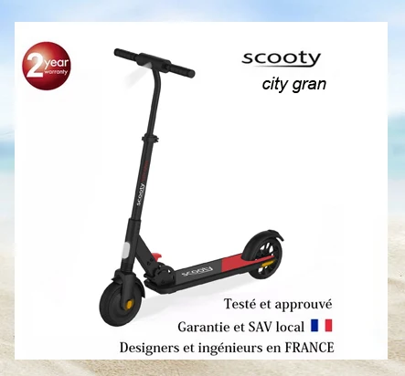 [ 16 евро с кодом FRAUG16] скутер SCOOTY City gran 2 Kick Электрический многоцелевой подвесными