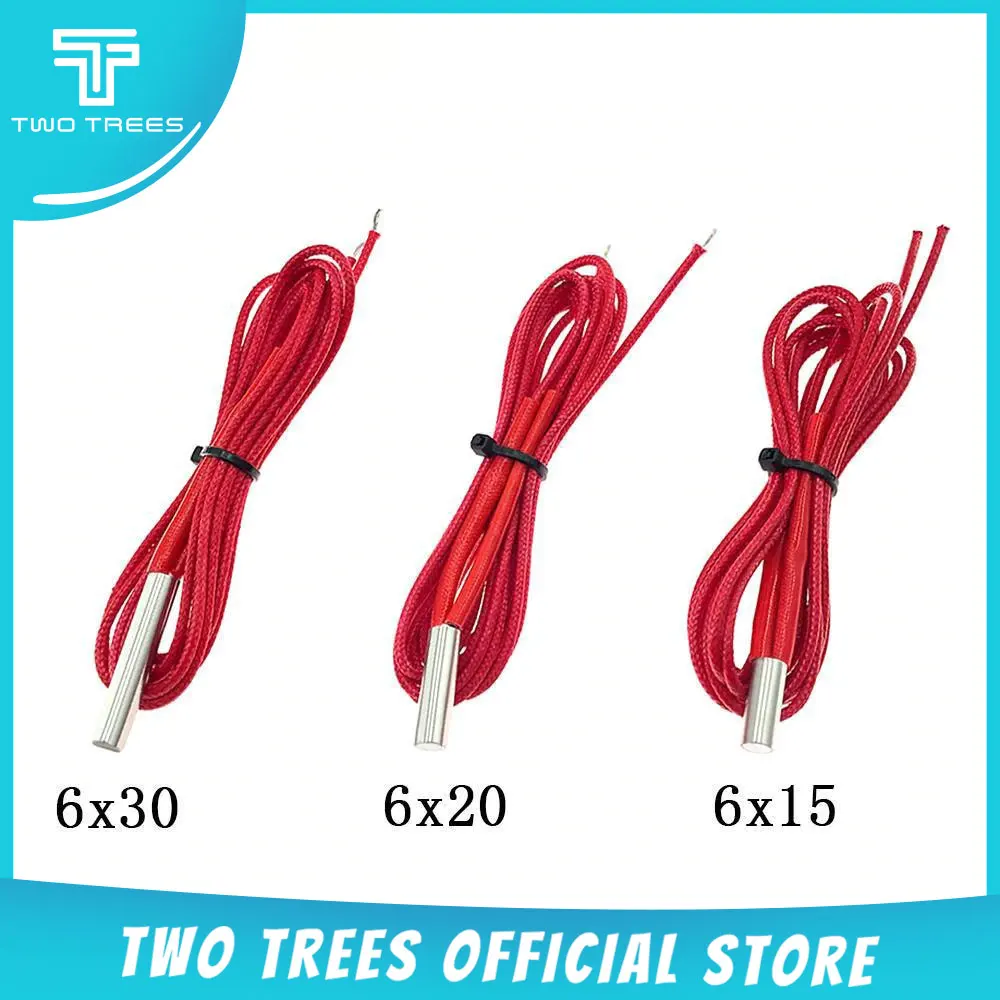 Детали для 3D принтера нагревательная трубка 12 в 40 Вт/30 Вт длина 1 м (6*15/6*20/6*30 мм)