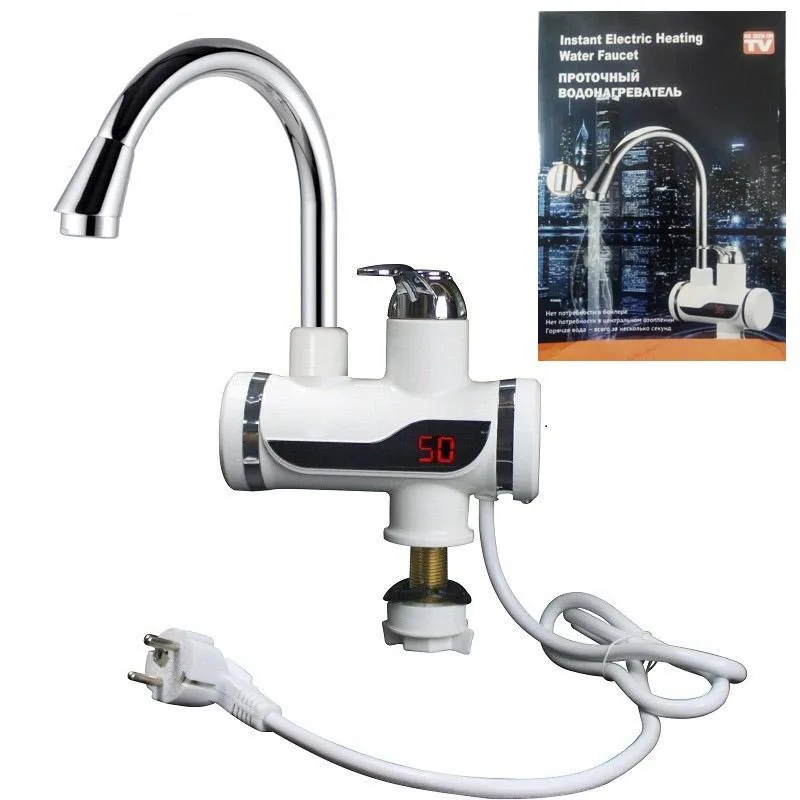Проточный электрический водонагреватель Instant Electric Heating Water Faucet Без экрана |