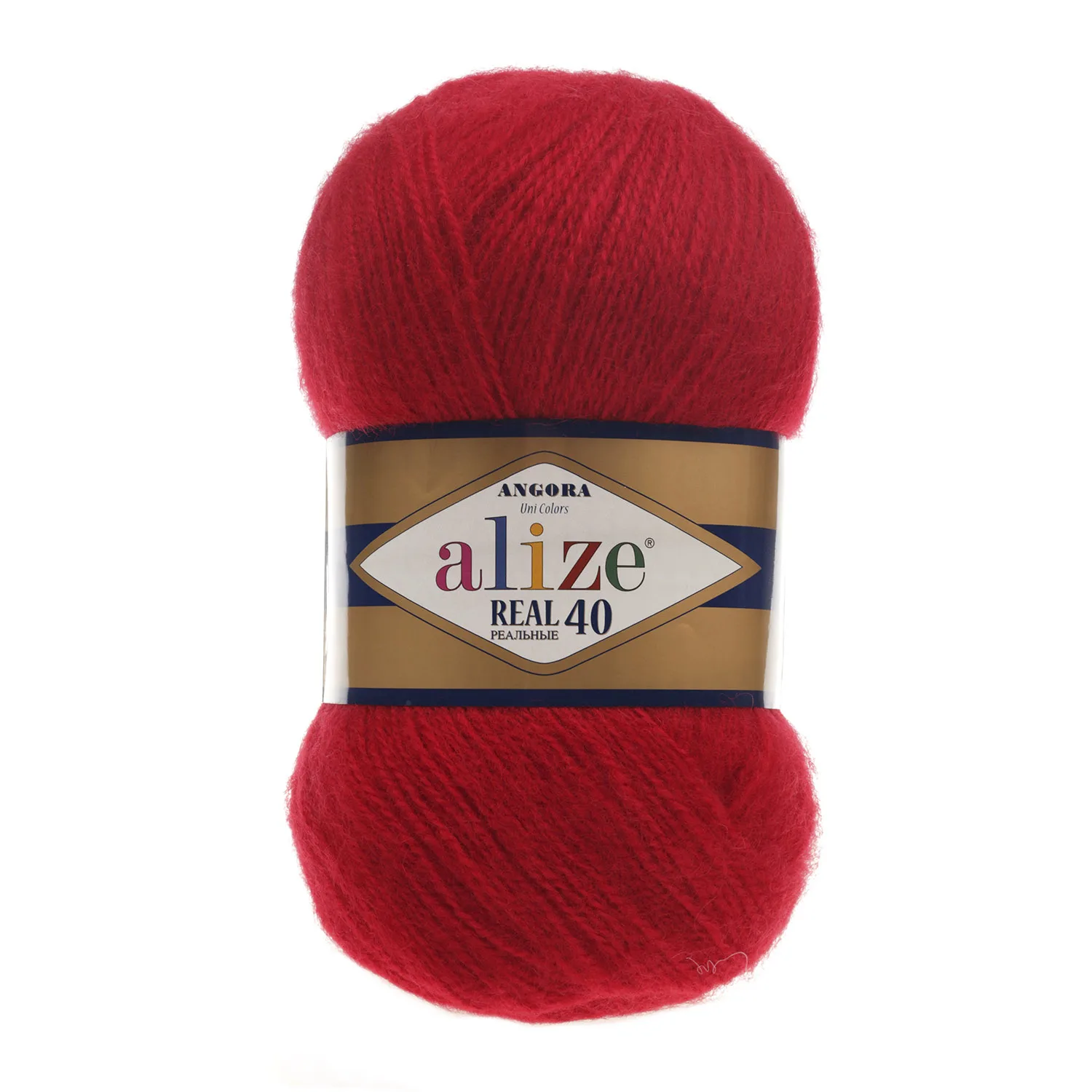 Пряжа Alize Angora Real 40 шерсть 40% акрил 60% полушерсть нитки для вязания вес мотка 100 гр