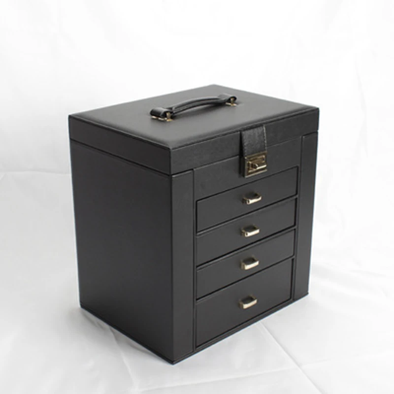 

Jewelryboxwatchboadisplayboxmultilayerleathermaterialblackupscaleluxury