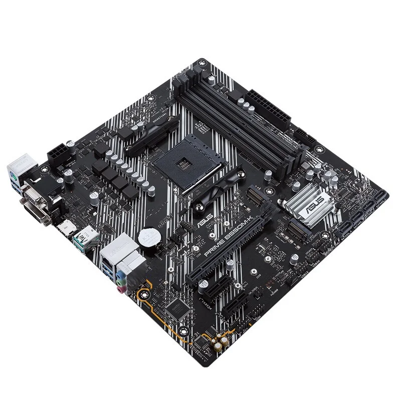 Материнская плата ASUS B550M-K (Ryzen AM4) Micro ATX с двойным M.2 PCIe 4 0 1 Гб сетевая карта HDMI/D-Sub/DVI