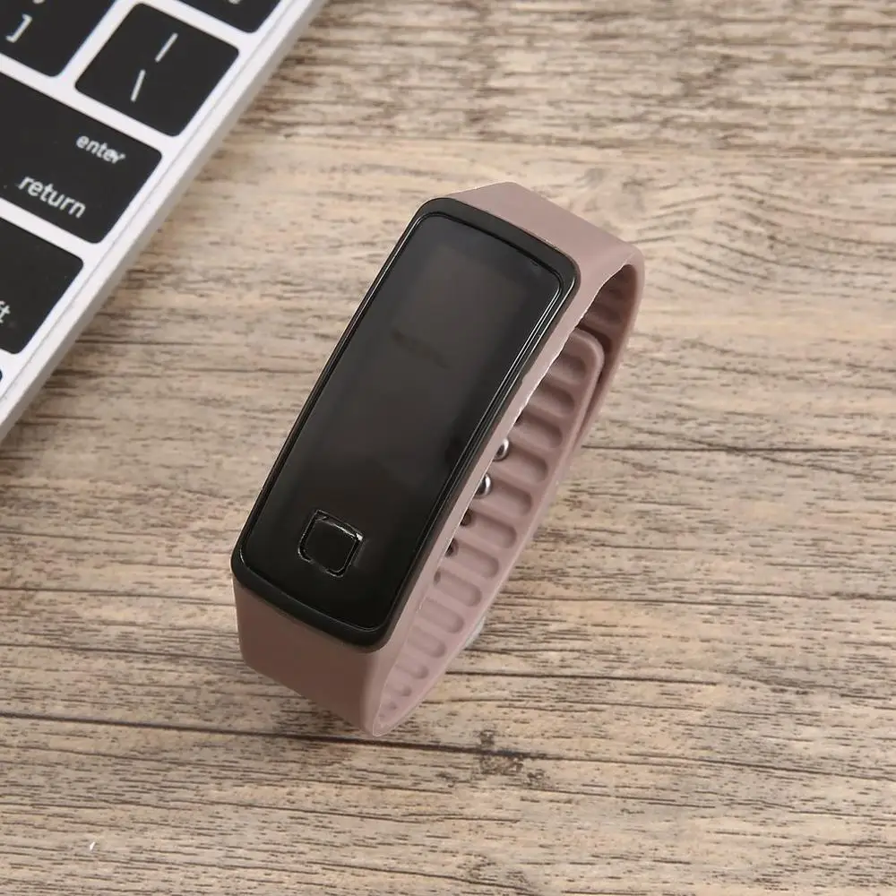 Светодиодный спортивный мягкий силиконовый ремешок для часов электронные