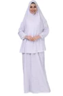 Мусульманский исламское платье Абая с полным покрытием, традиционный хлопок, Сделано в Турции, тонкий комплект из двух предметов для женщин, Рамадан, случайный цвет