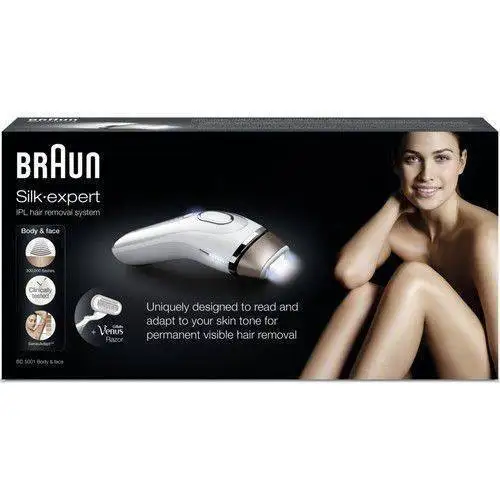 Braun Silk Expert BD-5001 IPL Epilasyon Cihazı Erkekler ve Kadınlar ücretsiz parça