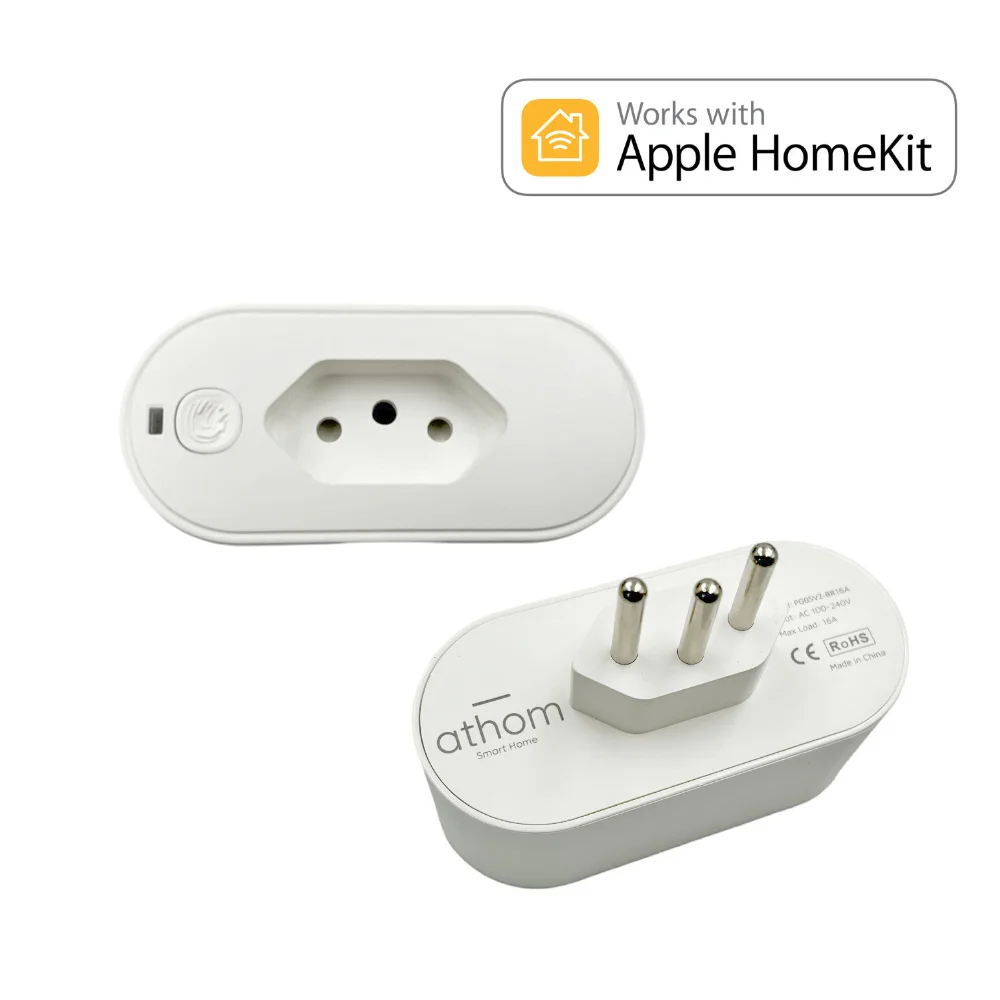 Homekit бразильский WiFi смарт-разъем Siri голосовой пульт дистанционного управления защищает от перенапряжения 110-250 В 16A