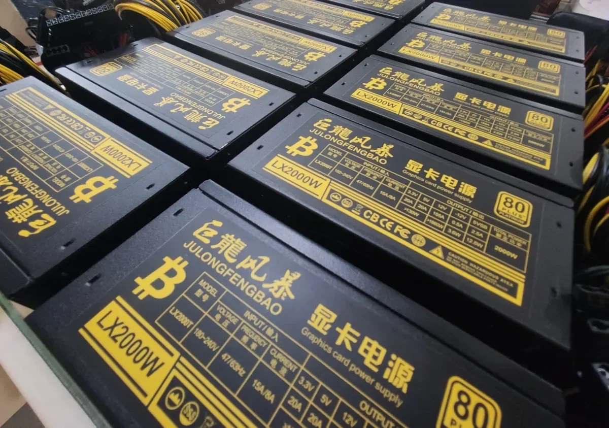 Блок питания 2000W для майнинга ATX 2000 Вт 80+ PLATINUM GPU биткоинов BTC |