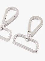 33mm swivel clasp claw for dog tie out collar webbing silver lobster clasp trigger dog hook handbag clip purse clasp