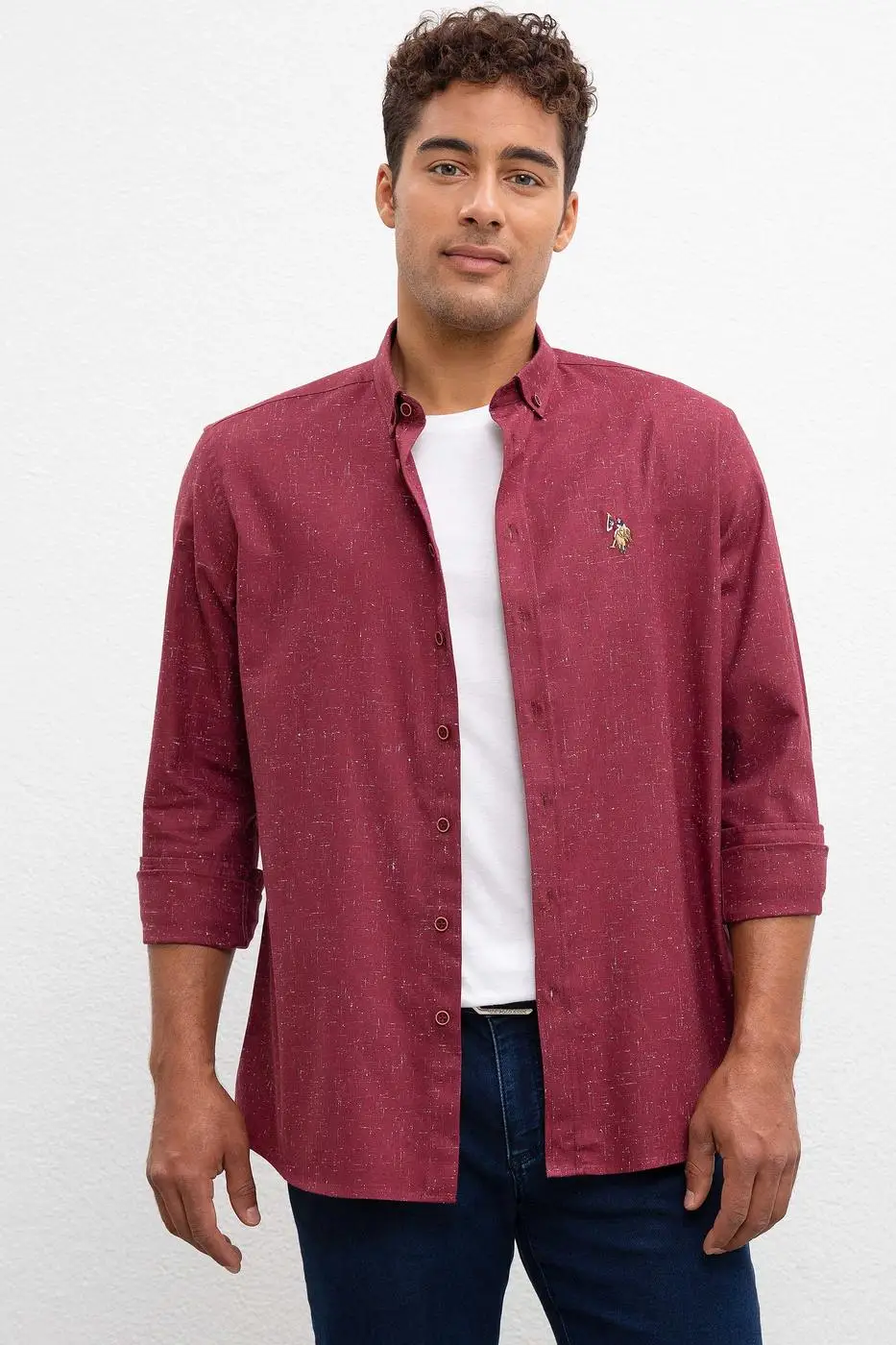 

Original Us. Polo Assn. shirt basic men Cotton casual USPA logo Regular fit long sleeve Classic Premium Wear New Collection 2021