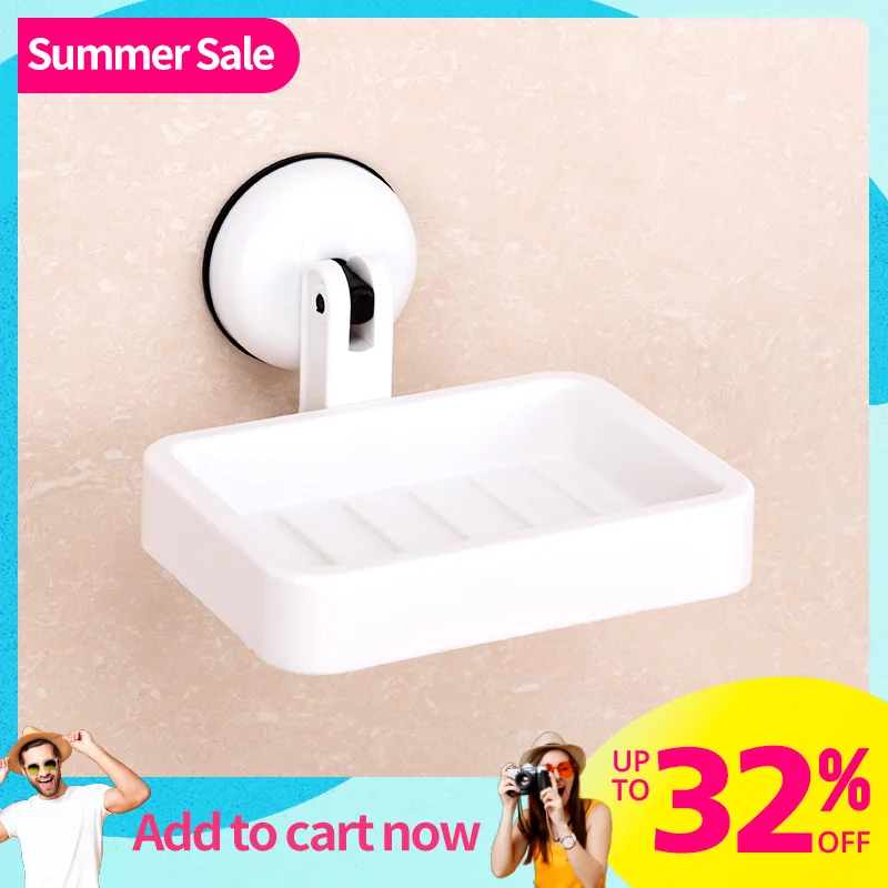 Съемная присоска для мыла многоразовая Водонепроницаемая подставка полка