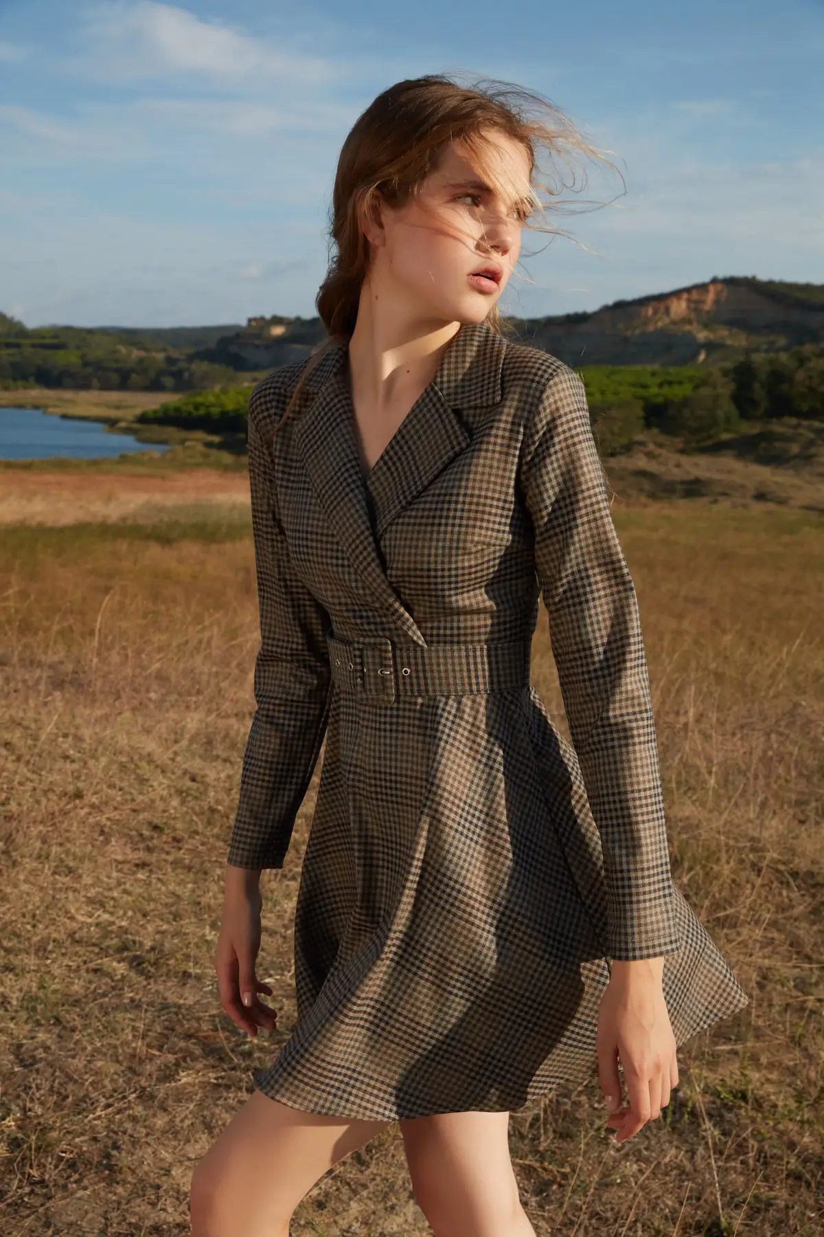 Коричневое арочное платье TWOAW20EL1250|Женские платья| |