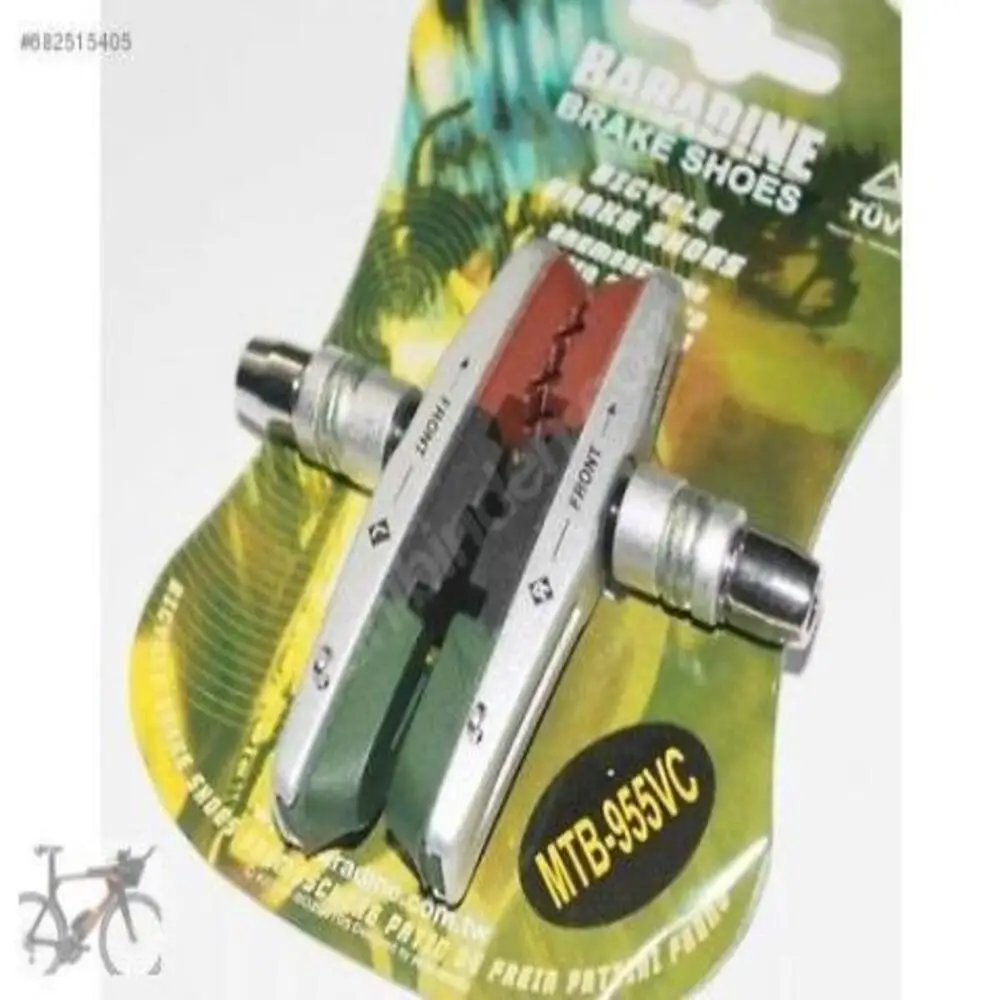 

Baradine MTB-955VC 4 Season Bicycle Brake Shoe Compatible with Interchangeable V Brake shoes with Skid