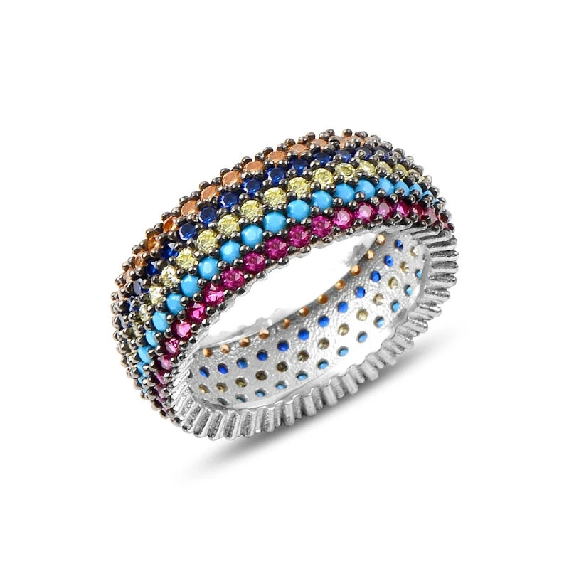 

Серебряное 925 пробы, смешанный циркон, кубический цирконий, 5 шт.
