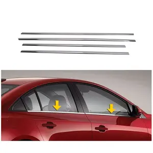 Fit For Opel Combo Chrome Window Frame Trim 4 ParçaPaslanmaz Steel 2011-2018 From Chrome Styling Moulding Trim Tunning Modified Designed