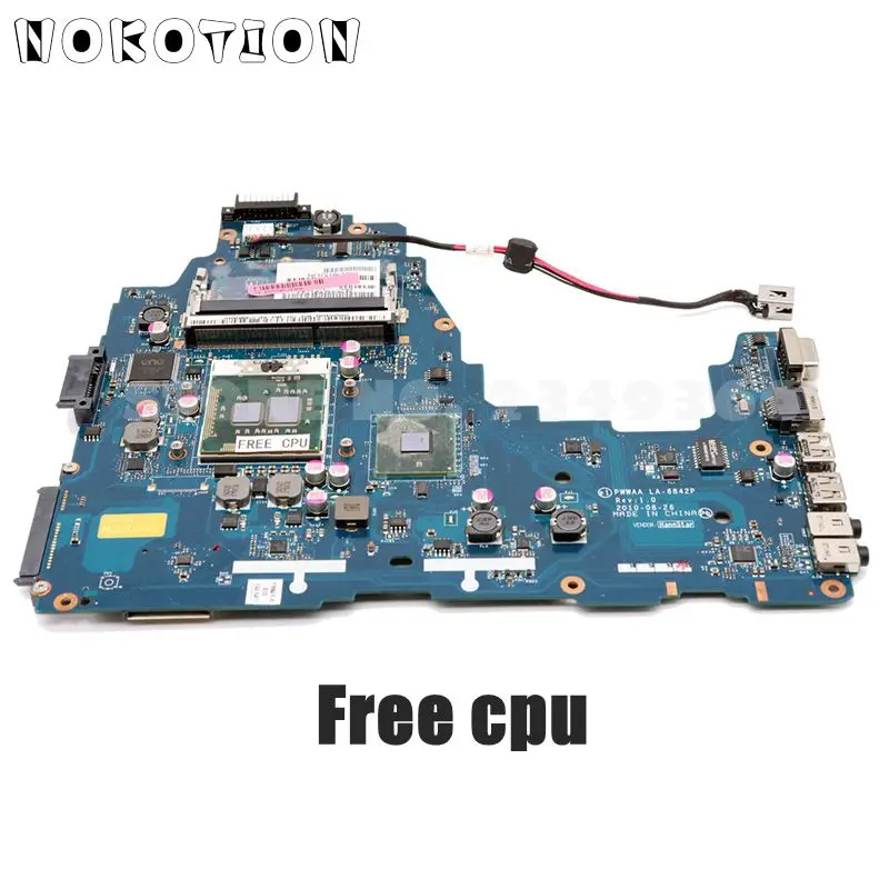 NOKOTION K000111440 основная плата для Toshiba Satellite C660 C660-1F1 материнская плата для ноутбука HM55 DDR3 PWWAA LA-6842P Бесплатный процессор
