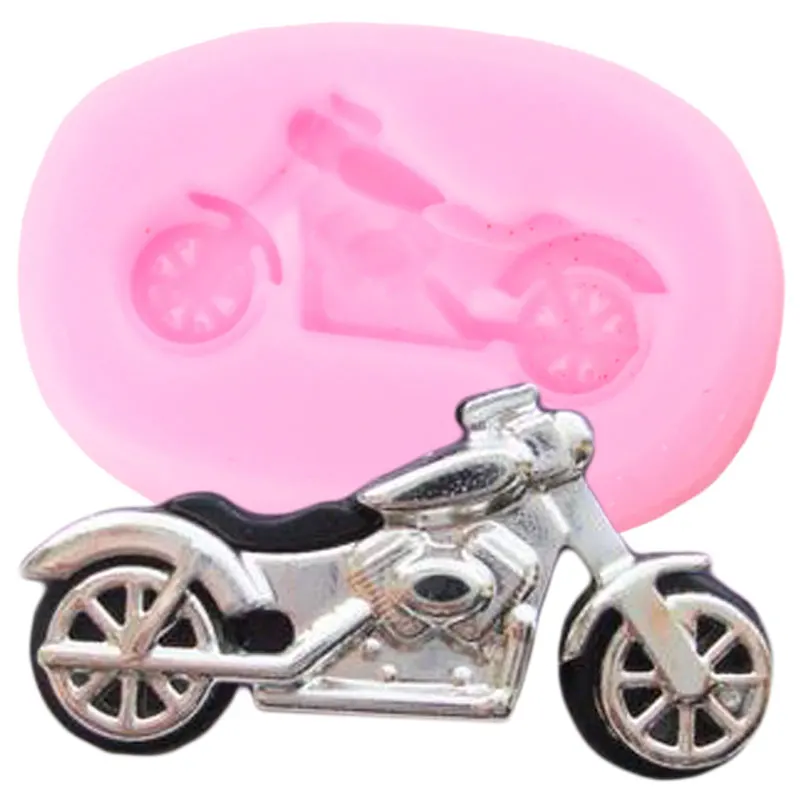 Силиконовая форма для мотоцикла капкейка шоколада полимерная глина конфеты | Дом