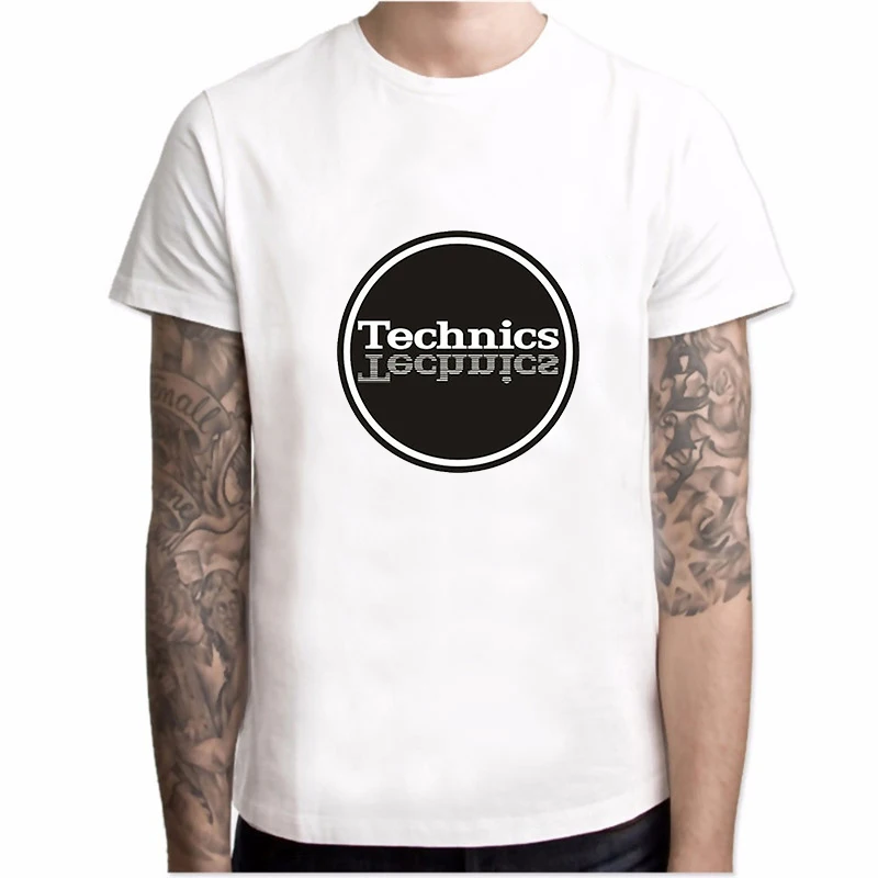 YH02805 Technics Футболка Dj 1200, музыкальный дом, техно, Электронная хлопковая Футболка с круглым вырезом, размеры, Мужская футболка в стиле хип-хоп, Топ YH028 - Цвет: YH02805
