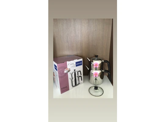 МАЗ Каппа 18/10 л/Каппа Mega л Турецкий чайный набор нержавеющая сталь высокое