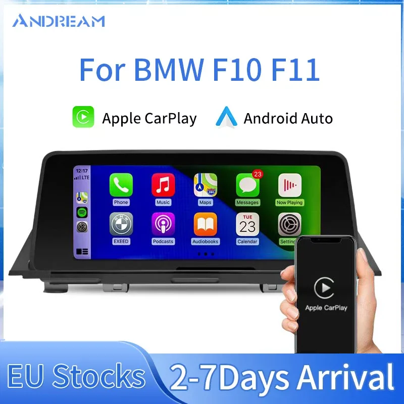 Беспроводной автомобильный мультимедийный плеер Apple CarPlay/Android 10 25 дюйма для BMW Series