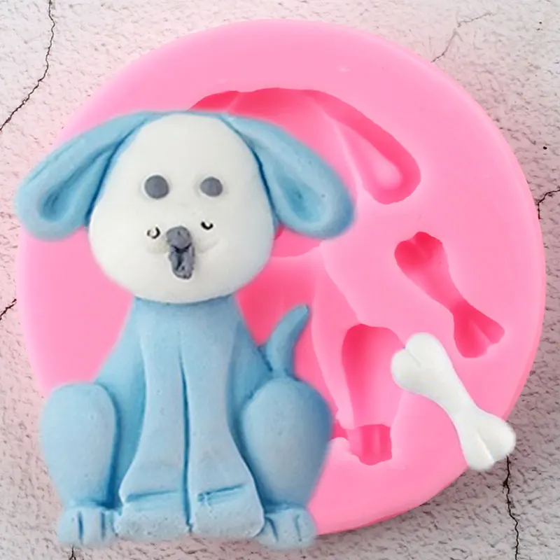 

Силиконовая форма с изображением кости собаки