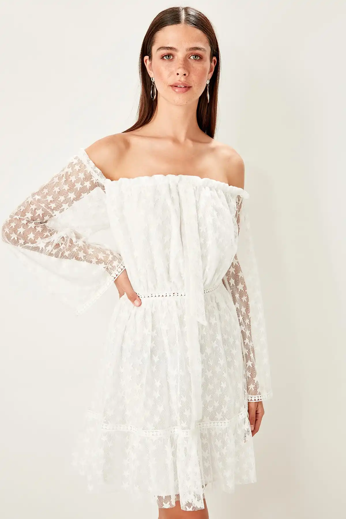 Trendyol аксессуар подробное платье TPRSS19UZ0107 | Женская одежда