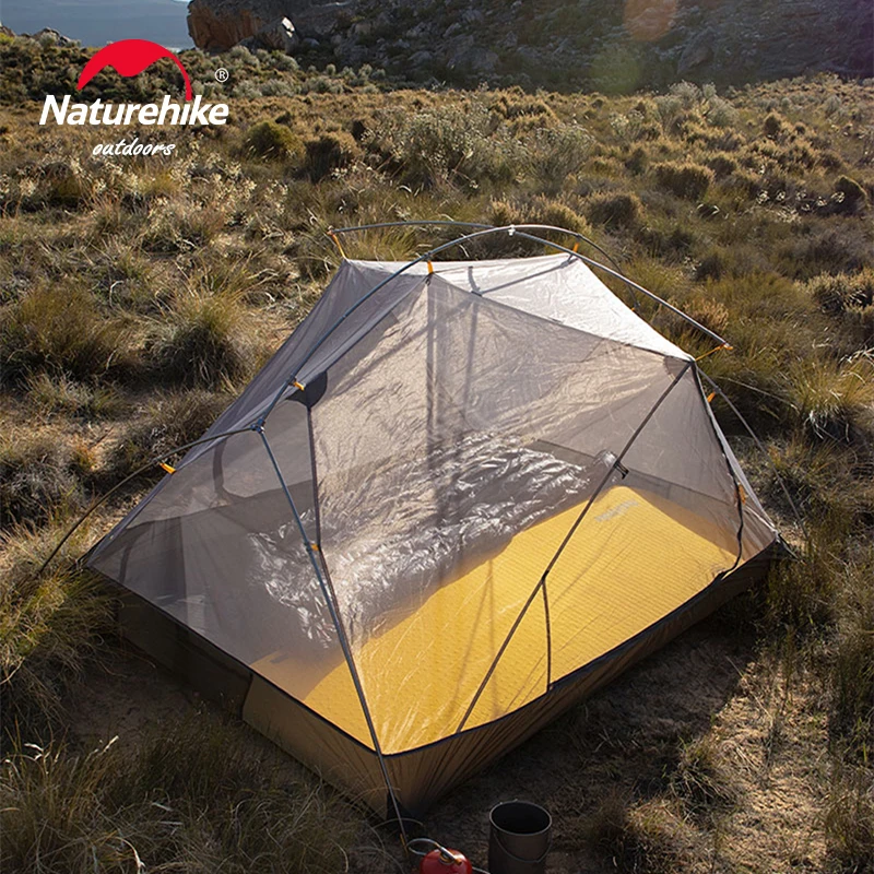 Цена Naturehike палатка для кемпинга 2 человека Mongar Ультралегкая палатка для путешествий на открытом воздухе двухслойная водонепроницаемая палатка 3...