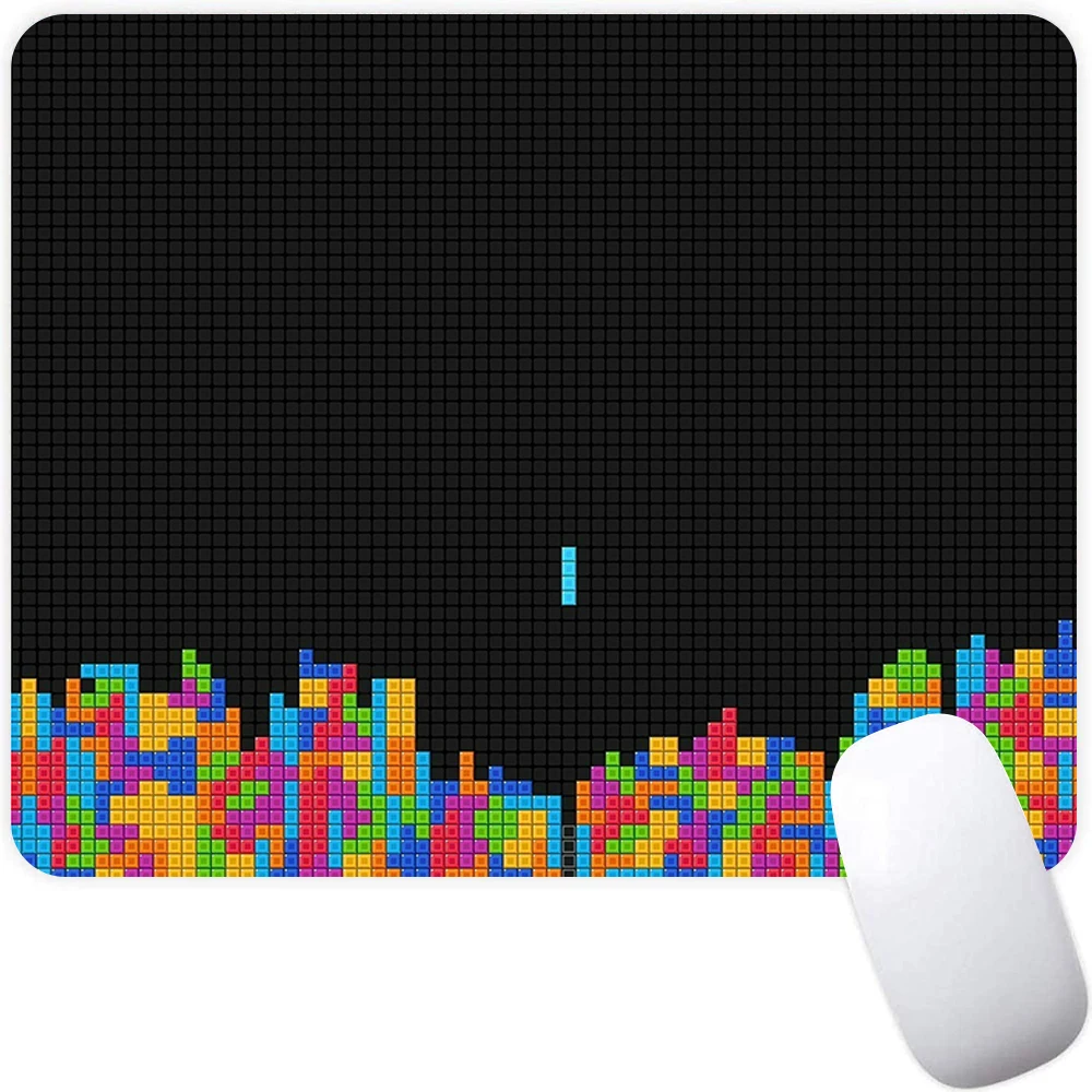 

Tetris Small Gaming Mouse Pad Computer Mousepad PC Gamer Mouse Mat Laptop Mausepad Silicone Mouse Carpet Keyboard Mat Desk Pad