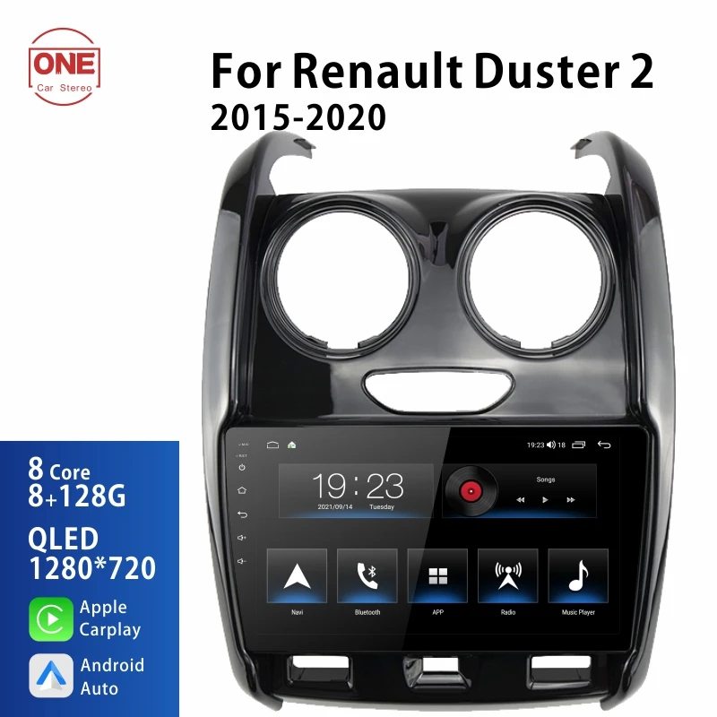 

OneCarStereo Android Carplay Receiver For Renault Duster 2015 - 2020 Car Radio Stereo Multimedia Video Navigation Player 2 Din