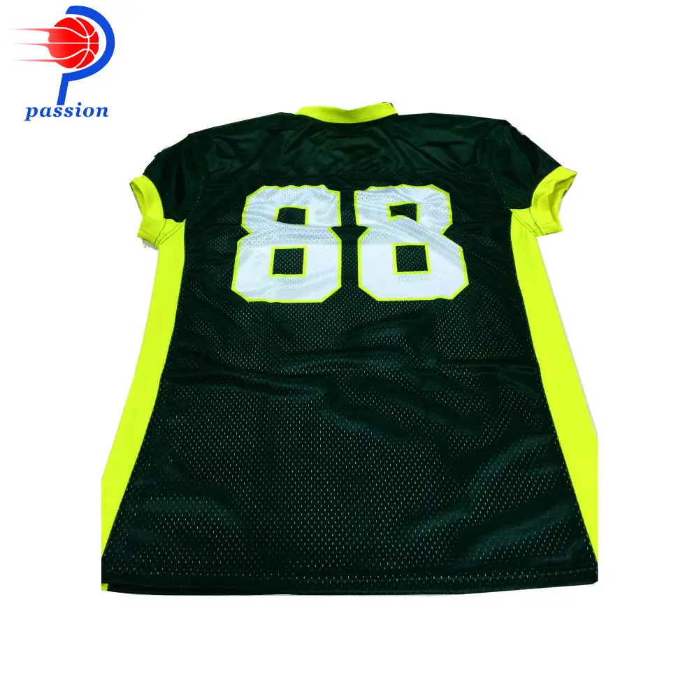 OEM зеленые и неоновые желтые американские стильные футбольные рубашки | Спорт