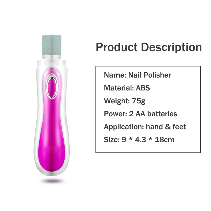 Электрическая пилка для ногтей пилочка набор инструментов маникюра/педикюра