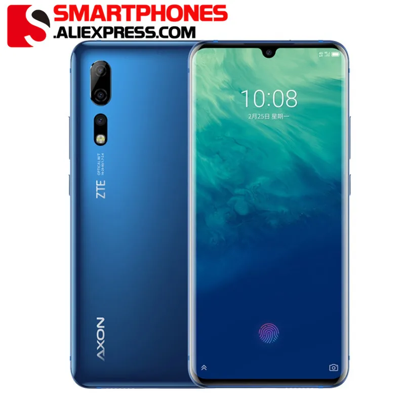Оригинальная прошивка zte Axon10 Pro распознавание лица Snapdragon 855 Dual SIM 6 47 &quotизогнутый