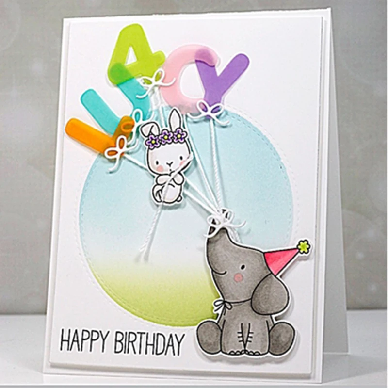 Алфавитные буквы металлические Вырубные штампы Трафаретный Скрапбукинг Сделай