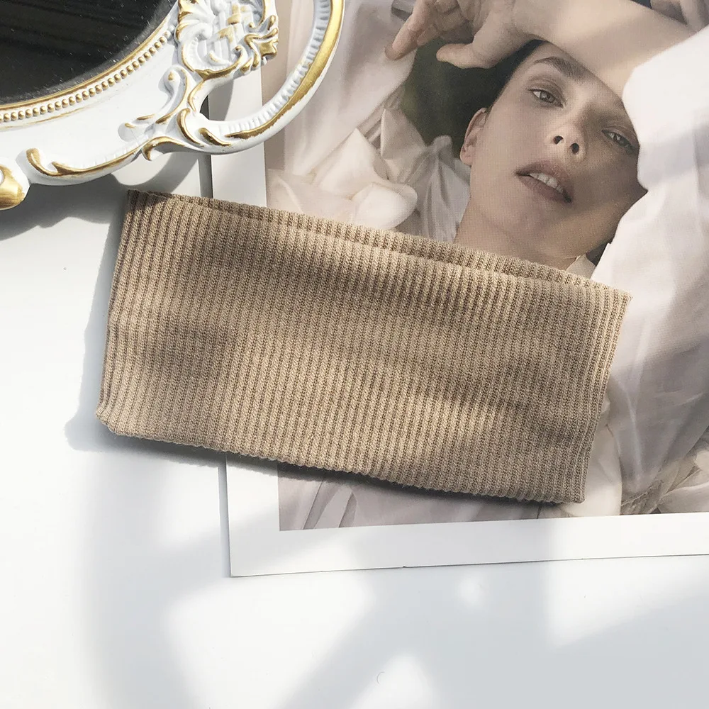 Knitted High Quality Yoga Hair Bands Sport Elastic Headbands 1PCS Sports Yoga Accessory Dance Biker Wide Headband Stretch Ribbon