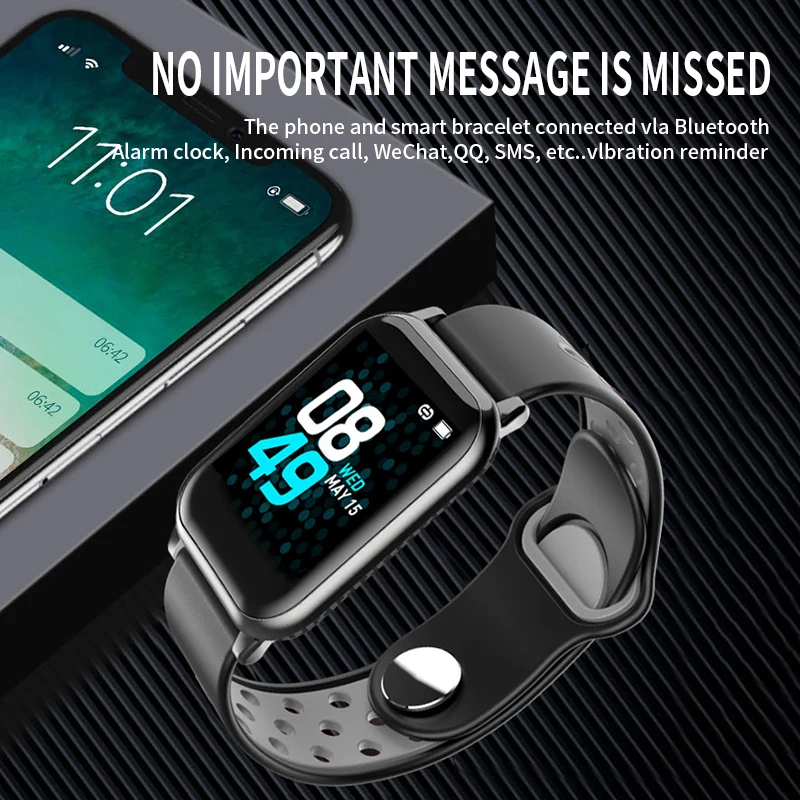 Умные часы IP67 мужские спортивные водонепроницаемые пульсометр несколько