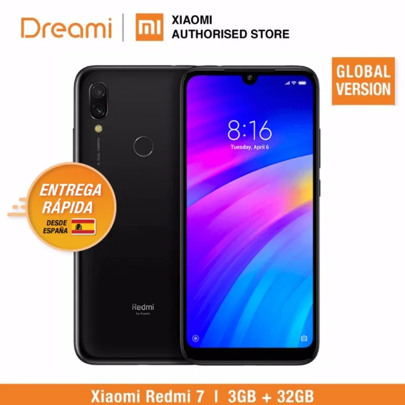 Глобальная версия Xiaomi Redmi 7 32 Гб rom 3 ram (абсолютно новая и запечатанная коробка)