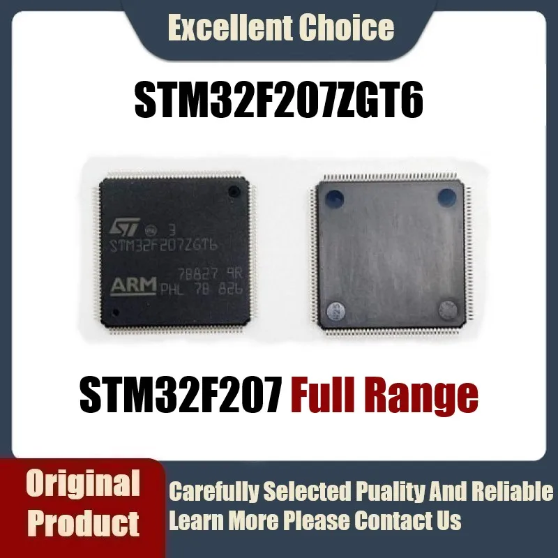 

(1-5Pcs/Lot) Original Genuine SMD STM32F207ZGT6 STM32F207 ZGT6 Package LQFP-144 120MHz 1MB Microcontroller MCU