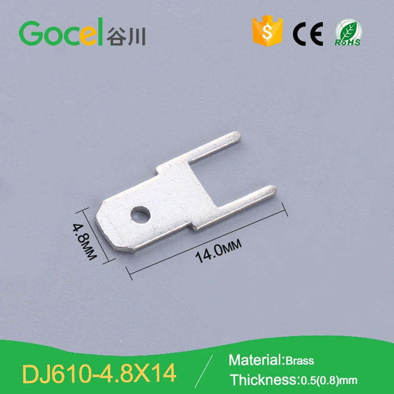 4.8mm Pcb Tab Terminal Electrical Iugs DJ610-4.8*14 | Terminals
