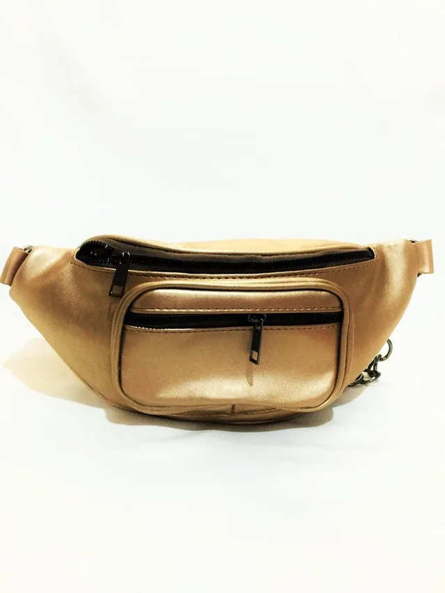 

Dr Stone Brand Women Gold Color faux leather Waist Bag XYBDR60 372693023