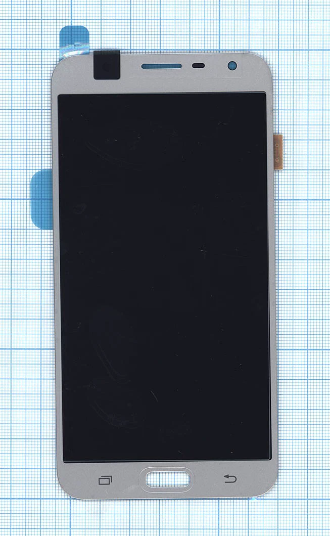 Display (screen) assembly with fingertip for Samsung j701 Galaxy J7 Neo silver premium LCD | Mobile Phone Touch Panel