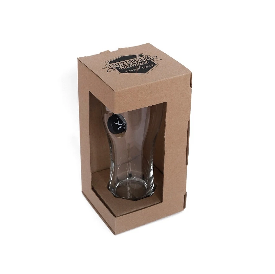 Пивной бокал с шайбой ХОККЕЙ 500мл СЧАСТЛИВЫЙ ВЫСТРЕЛ / Подарок мужчине хоккеисту