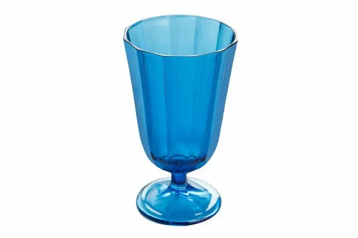 

Porland Glass Leg Brown Wine Glass 190cc Blue
