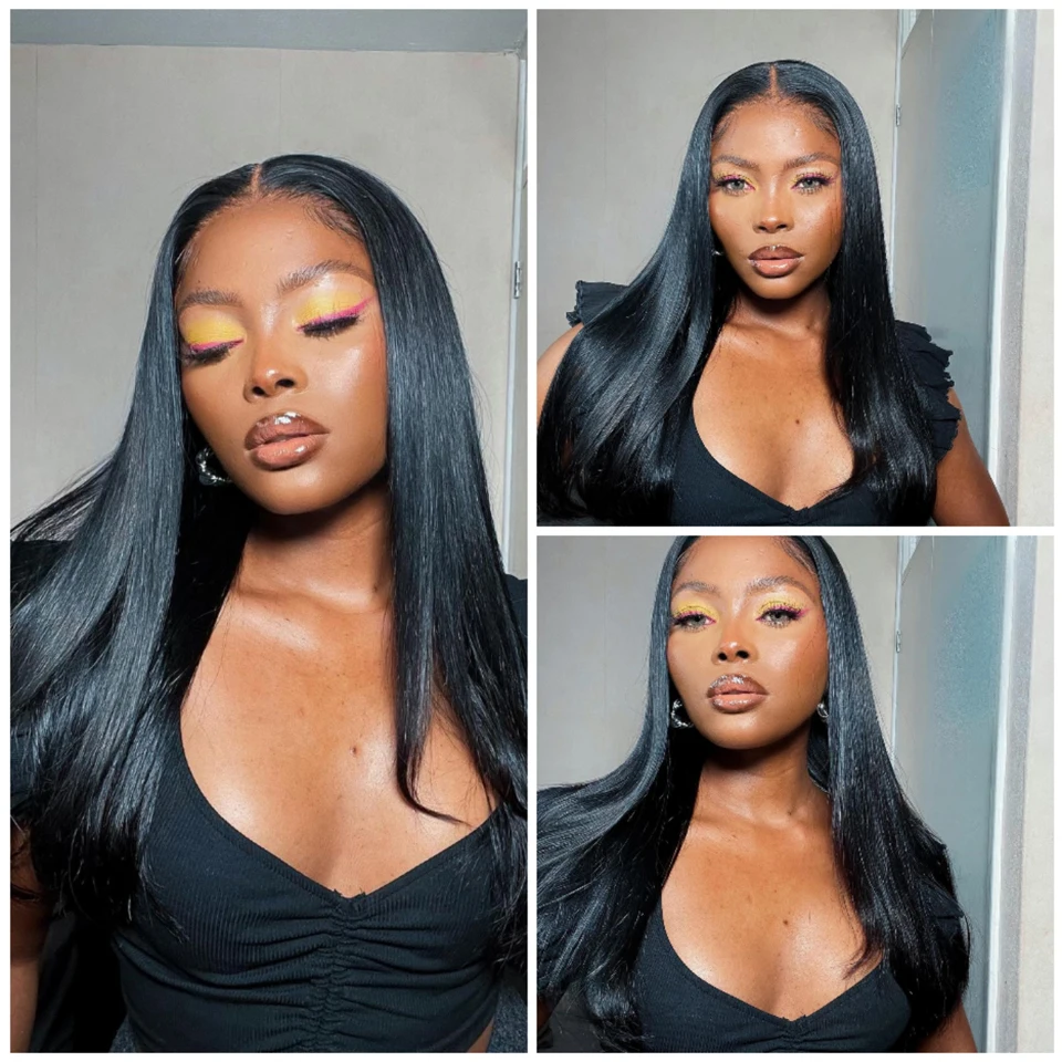 Бразильские прямые волосы с пучком 100% натуральные для наращивания натуральный