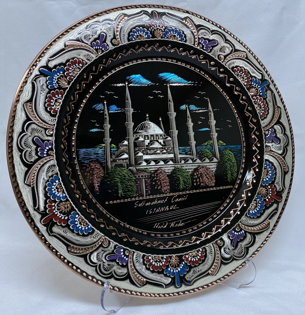 Аутентичная настенная декоративная пластина ручной работы подарок мечети