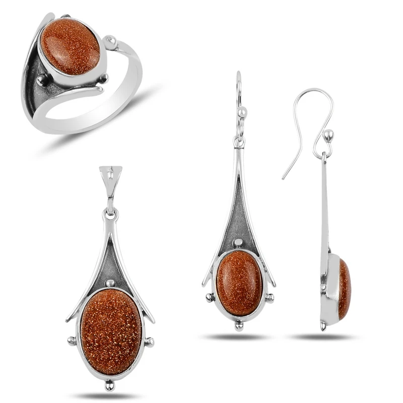 

Silver 925 Sterling Star Cubic Zirconia Hand Job Set