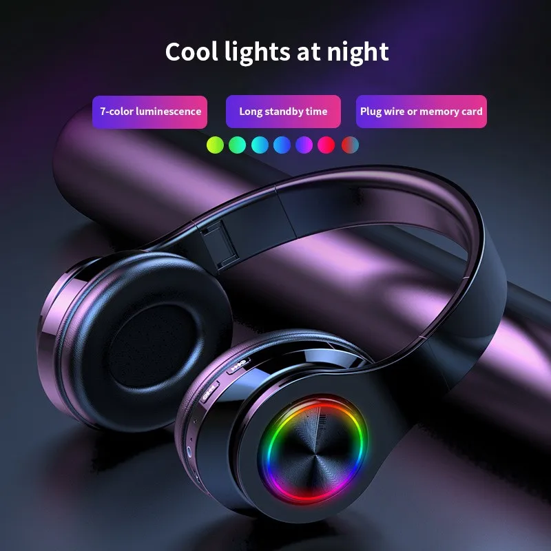 B39 светодиодный Красочные дыхание света Портативный складной Встроенный FM